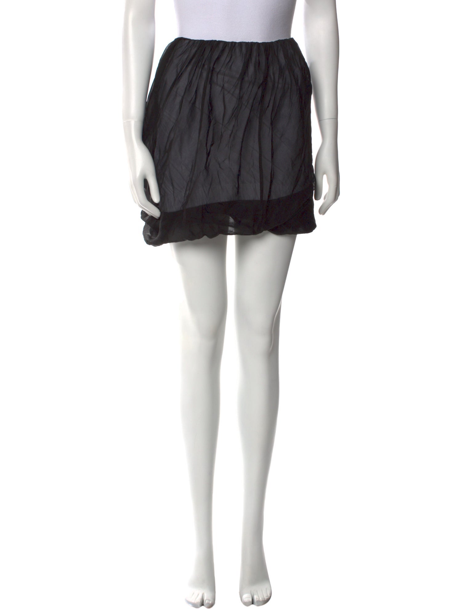 Helmut Lang Silk Mini Skirt